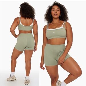 SET ACTIVE Formcloud Bike Shorts in Moss